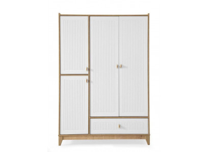 Armoire élégante, armoire en bois blanc, design de garde-robe, meubles de chambre d'enfant