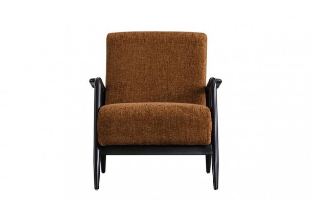 Salon fauteuil marron Lounge une place Tissu Fauteuil Tissu Mobilier neuf