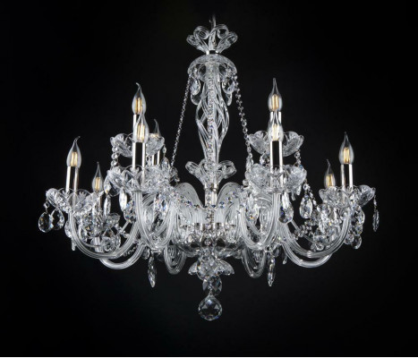 Lustre en cristal de Bohême Lampe Suspension Bougeoir Applique lustre Bougeoir