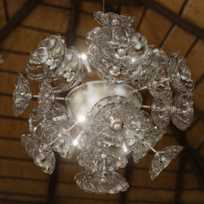 Lustre d'élite Bohême Lustre de plafond aux fleurs Luminaires de plafond