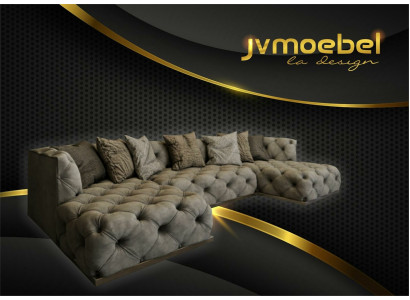 Canapé d'angle Canapé Canapé Rembourrage Garnirtur Canapé en forme de U Canapés Chesterfield Mobilier Canapés neufs