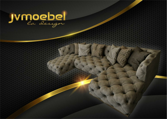 Canapé d'angle Canapé Canapé Rembourrage Garnirtur Canapé en forme de U Canapés Chesterfield Mobilier Canapés neufs