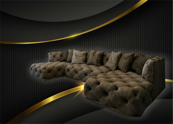 Canapé d'angle Canapé Canapé Rembourrage Garnirtur Canapé en forme de U Canapés Chesterfield Mobilier Canapés neufs