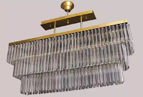 Lustre en laiton pour le salon, lampe suspendue au plafond