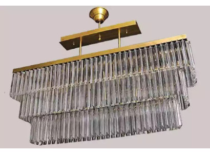 Lustre en laiton pour le salon, lampe suspendue au plafond