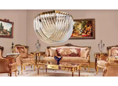 Lustre Salon Luxe Plafonnier Lustre en Cristal
