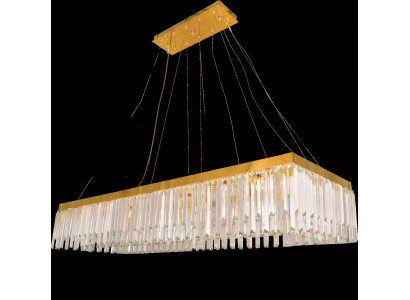 Lustre Lustre de luxe Lampe d'éclairage Cristal Lampe de plafond Or