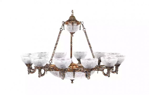 Plafonnier Lustre Lampe Plafonnier Lustre Verre 122cm Lampes