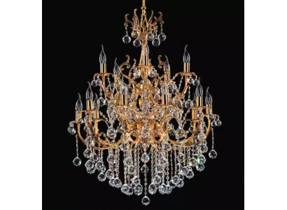 Plafonnier Lustre de luxe Plafonnier Lustré Or Cristal 75x125