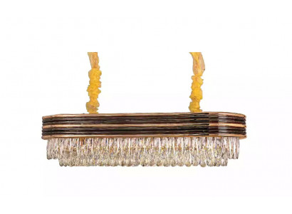 Lustre Lustre en cristal Plafonnier Lampe suspendue en or