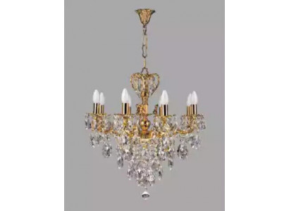 Lustre Lustre Lustre plafonnier Or Luxe Art Cristal
