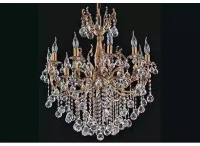 Luminaire de plafond en cristal lustre de luxe Lustre de lustre doré Lampadaire