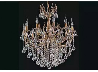 Luminaire de plafond en cristal lustre de luxe Lustre de lustre doré Lampadaire