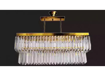 Lustre plafonnier moderne de designer luxueux pour nouveau salon en laiton