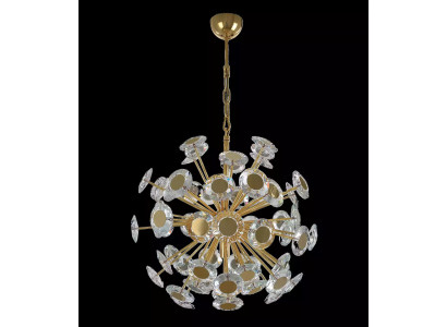 Lustre Lustre Plafonnier en Or Lampe de plafond en Cristal Moderne