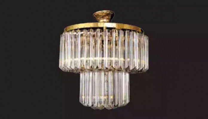 Lustre suspendu Chandelier Lustre neuf Salon Cristal