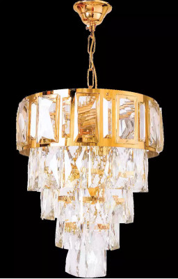 Lustre Lustre Lustre de plafond Luxe Or Lampe de plafond en cristal
