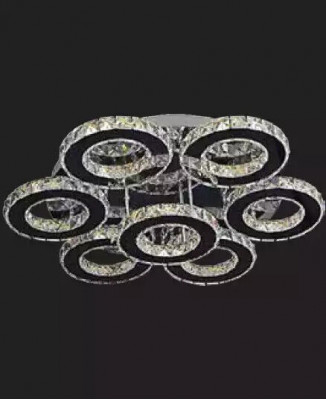 Lustre Plafonnier Lampe de plafond Salon Cristal neuf LED 65W
