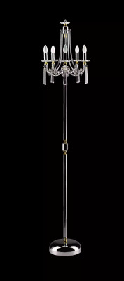 Lampe de sol en cristal lampe de sol stand lampes de luxe lampes lampe argent
