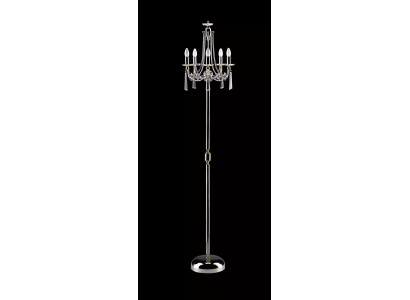 Lampe de sol en cristal lampe de sol stand lampes de luxe lampes lampe argent