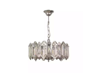 Lustre de luxe suspension plafonnier cuisine salon lampe nouvelle argent