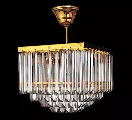 Salon Lustre Cristal de luxe Plafond moderne Nouveau style Or