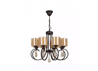 Lampe de plafond Lampe suspendue pour salon Plafonnier Lustre en verre de luxe 66x70