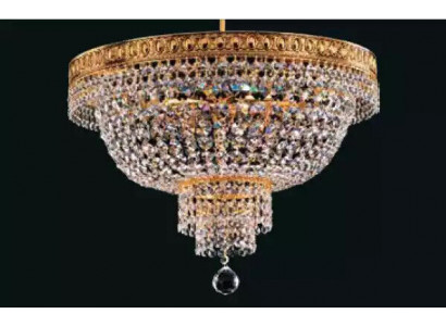 Lustre Plafonnier de Luxe Lustre en or Lampe de plafond en cristal Art