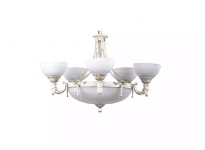 Plafonnier Lustre Lustre Lampe de plafond Verre Blanc Lampes 70x77cm