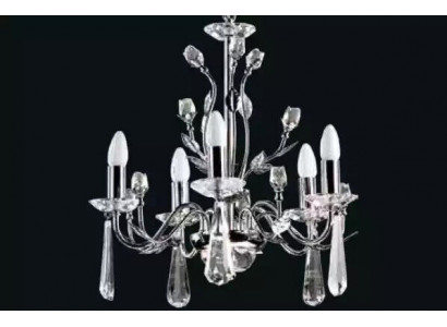 Sibler Crystal Deckenleuchter beleuchtet Kronenform Staat Deckenlampe.