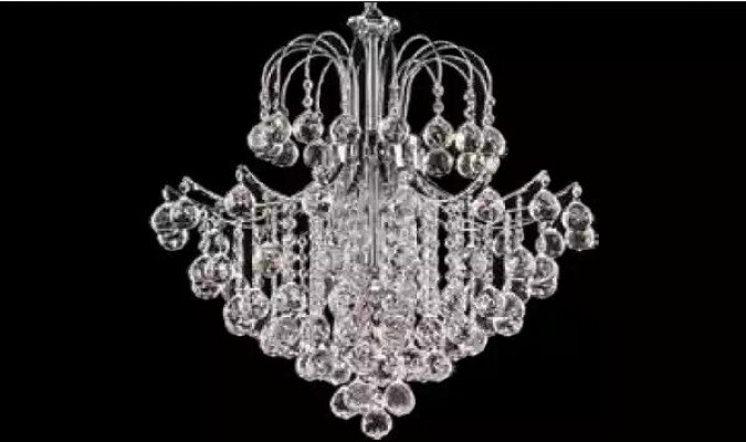 Lustre Lustre de plafond en cristal Lustres luxueux en argent