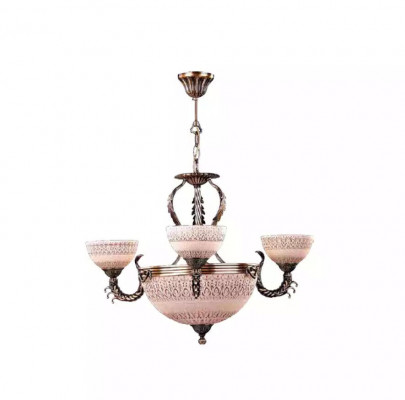Plafonnier Lustre Plafonnier Lampe Lustre Verre Marron Or