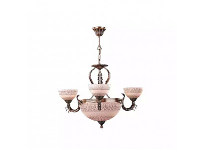 Plafonnier Lustre Plafonnier Lampe Lustre Verre Marron Or