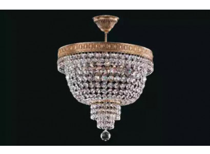 Plafonnier de luxe en or Lustre Lustre Lustre en cristal d'art