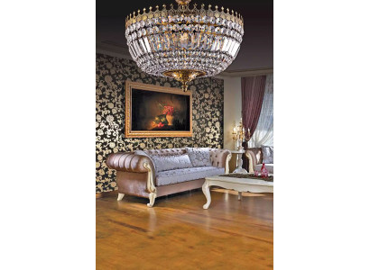 Lustre de plafond de lustre de plafond de lustre de lustre de luxe d'or d'art de cristal