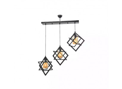 Lampe de plafond Lampe suspendue noire luxueuse Salon Espace intérieur Lampe