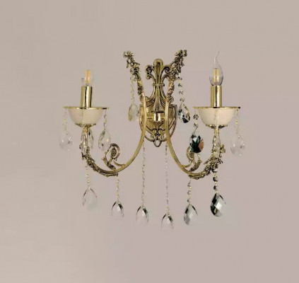 Applique murale lampe murale applique lumineuse art lustre applique murale or cristal