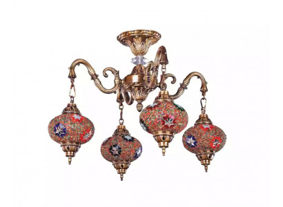 Lustre de plafond de luxe Lustre Lustre Lustre Lampe de plafond Lampes Verre Or