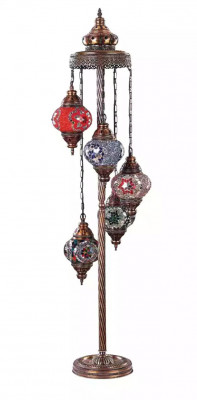 Lampe de sol Lampe de sol Support Luxe Lumières Lampes Lampe Verre Multicolore