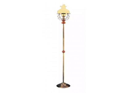 Lampe sur pied de luxe en verre doré de 185 cm