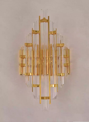 Lustre mural lampes de couloir design salon luxe nouvelle or