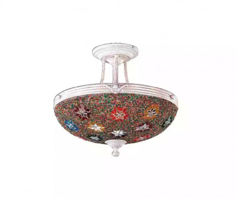Lustre Lustre Lampe de plafond Lampes Verre Multicolore