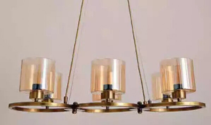 Lampe de plafond Suspension Design belle Moderne Salon Verre nouveau