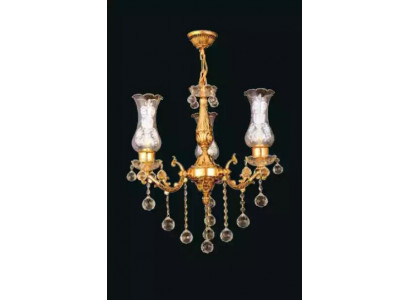 Plafonnier Lustre Lustre Or Lampe de plafond Lustre Cristal Lampe