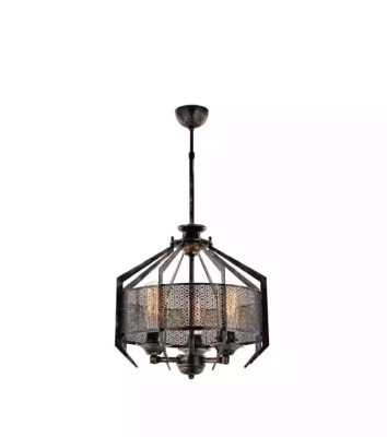 Lustre de plafond Une lampe suspendue moderne de luxe pour le salon, de style noir nouveau