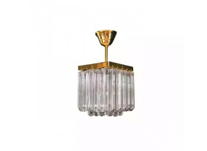 Lampe d'angle plafonnier de luxe en or lustre lustre en cristal art