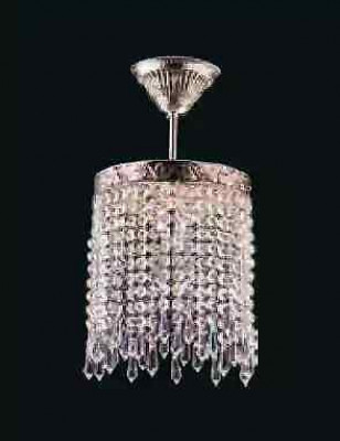 Lustre Lustre Lustre Argent Lustre de plafond Lampe en cristal