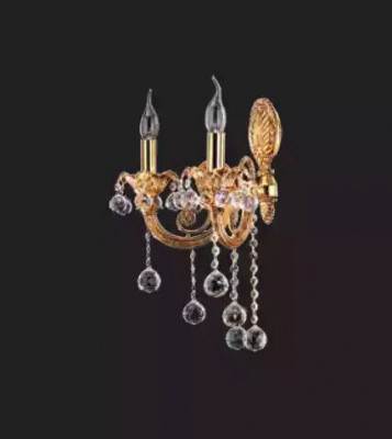 Applique murale lampe murale éclairages muraux art lustre applique murale or cristal