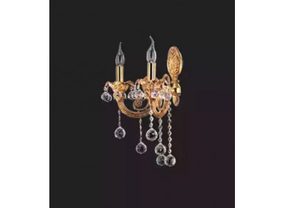 Applique murale lampe murale éclairages muraux art lustre applique murale or cristal