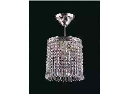 Lustre, lustre, lustre, lampe de plafond en argent, lampe en cristal